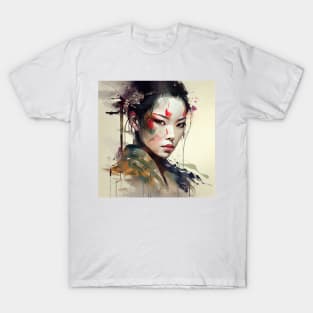 Powerful Warrior Geisha #1 T-Shirt